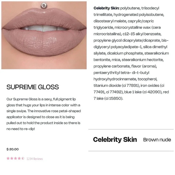 Jeffree Star Supreme Gloss in "Celebrity Skin" - Picture 1 of 5